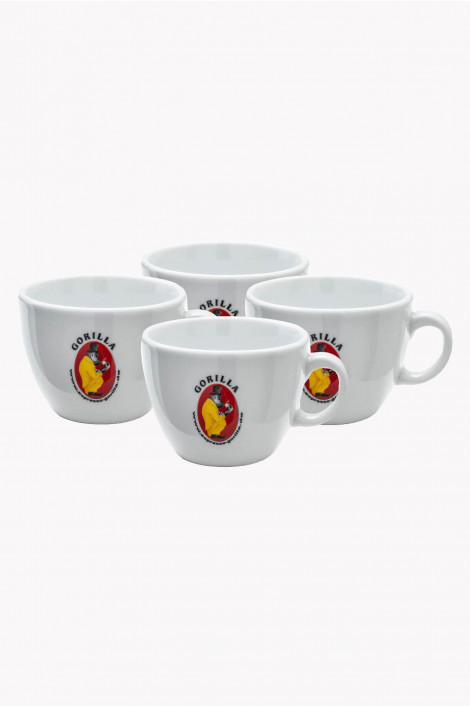 Gorilla Caffé Latte Tassen 4er Set