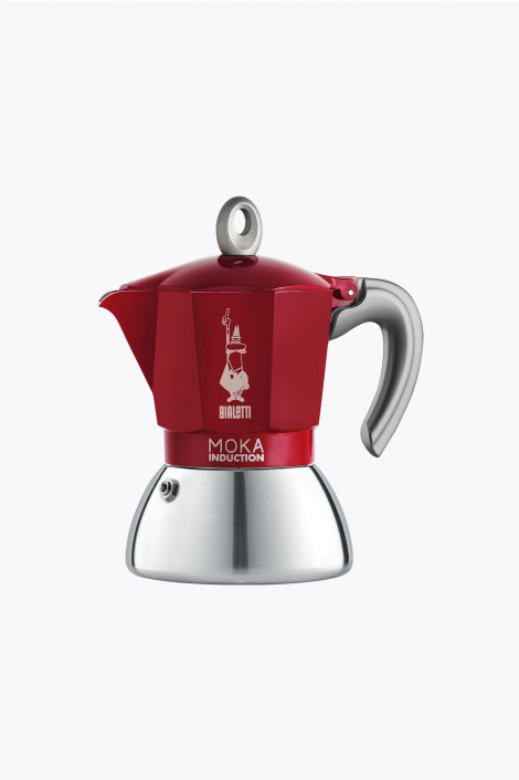 Bialetti Espressokocher New Moka Induction 4 Tassen Rot