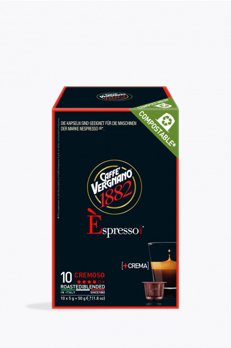 Caffè Vergnano Cremoso 10 Kapseln Nespresso® kompatibel