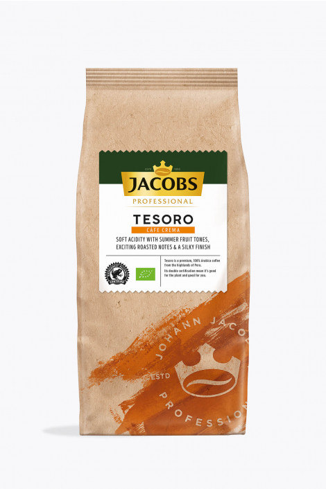 Jacobs Professional Tesoro Café Crema 1kg Bio