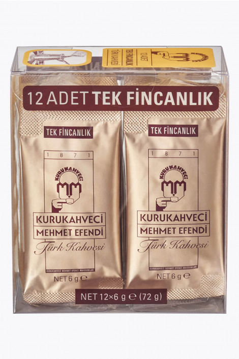 Kurukahveci Mehmet Efendi Turkish Coffee 12x6g