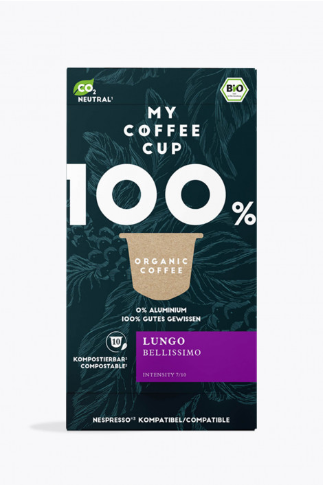My Coffee Cup Lungo Bellissimo Bio 10 Kapseln Nespresso® kompatibel