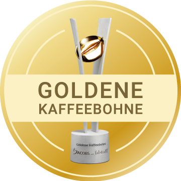 Goldene Kaffeebohne