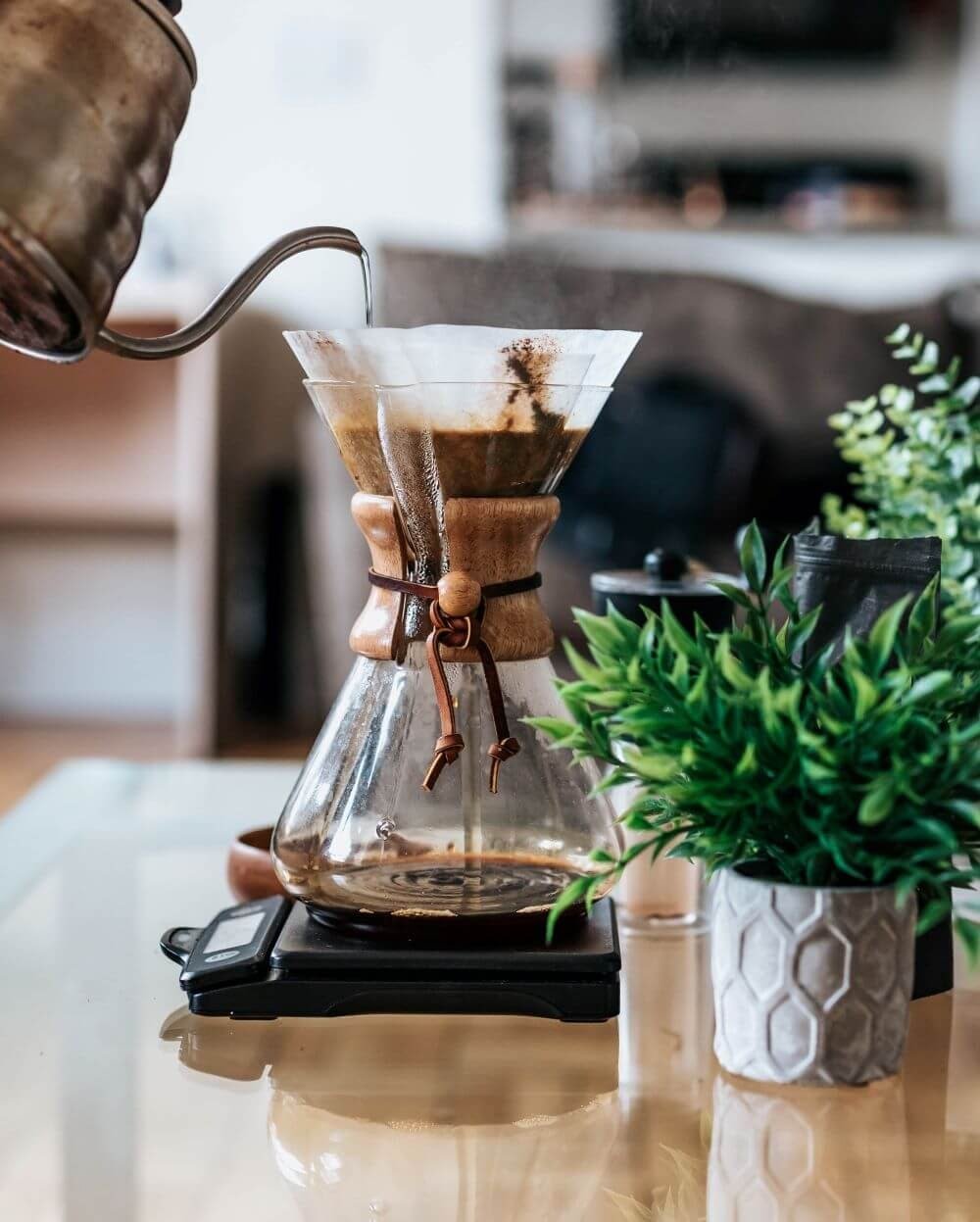 Kaffeezubereitung mit Chemex
