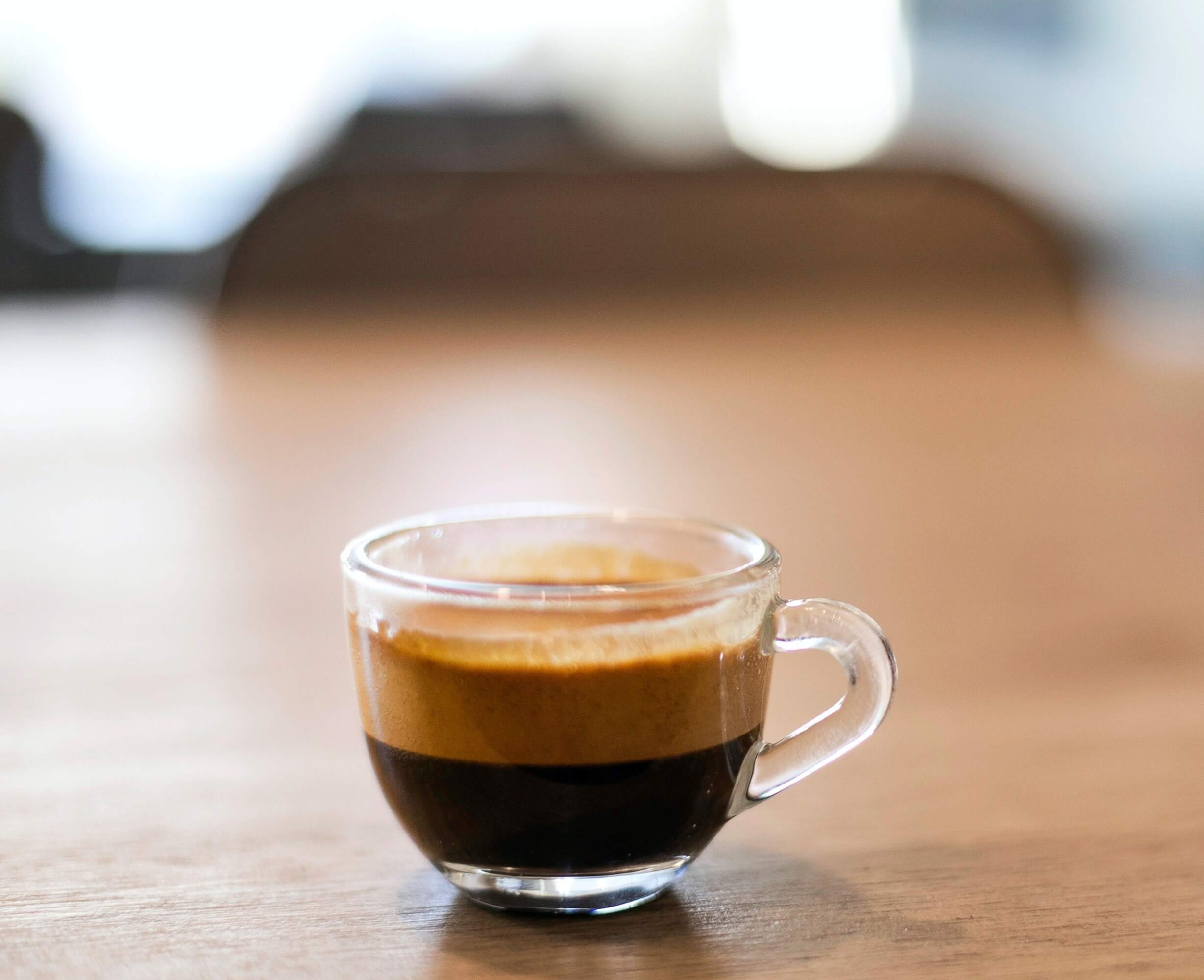 Espresso in Glas=
