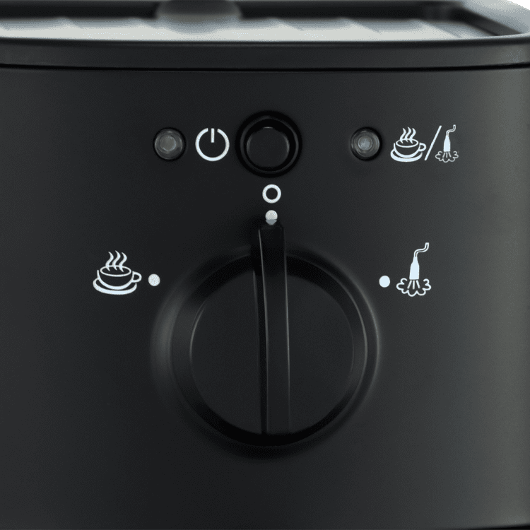 frisch gemahlenes Kaffeemehl in Beem Siebträger