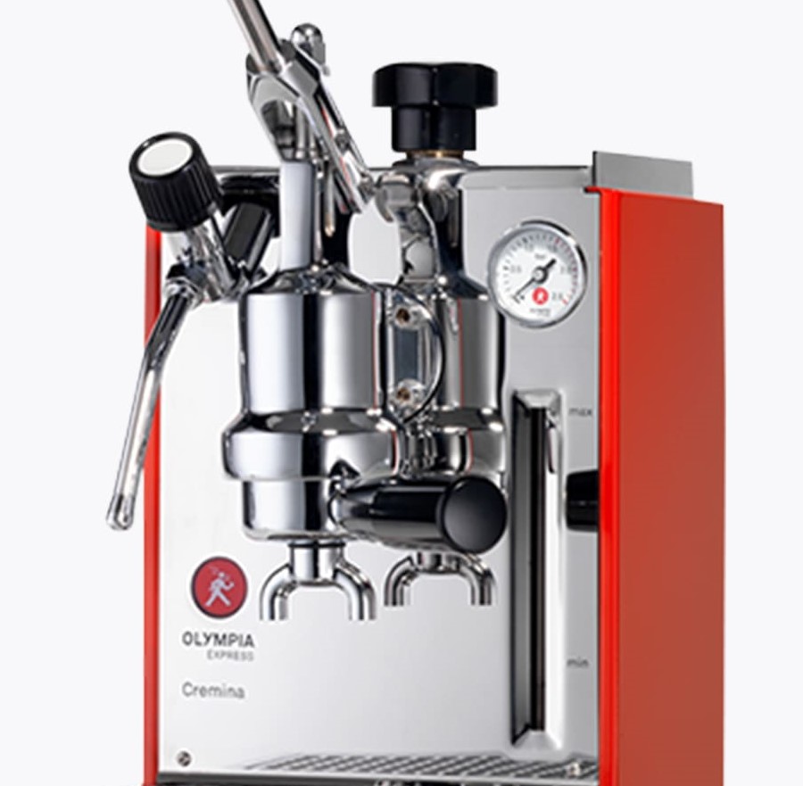 Olympia Express Handhebel Espressomaschine Cremina Rot