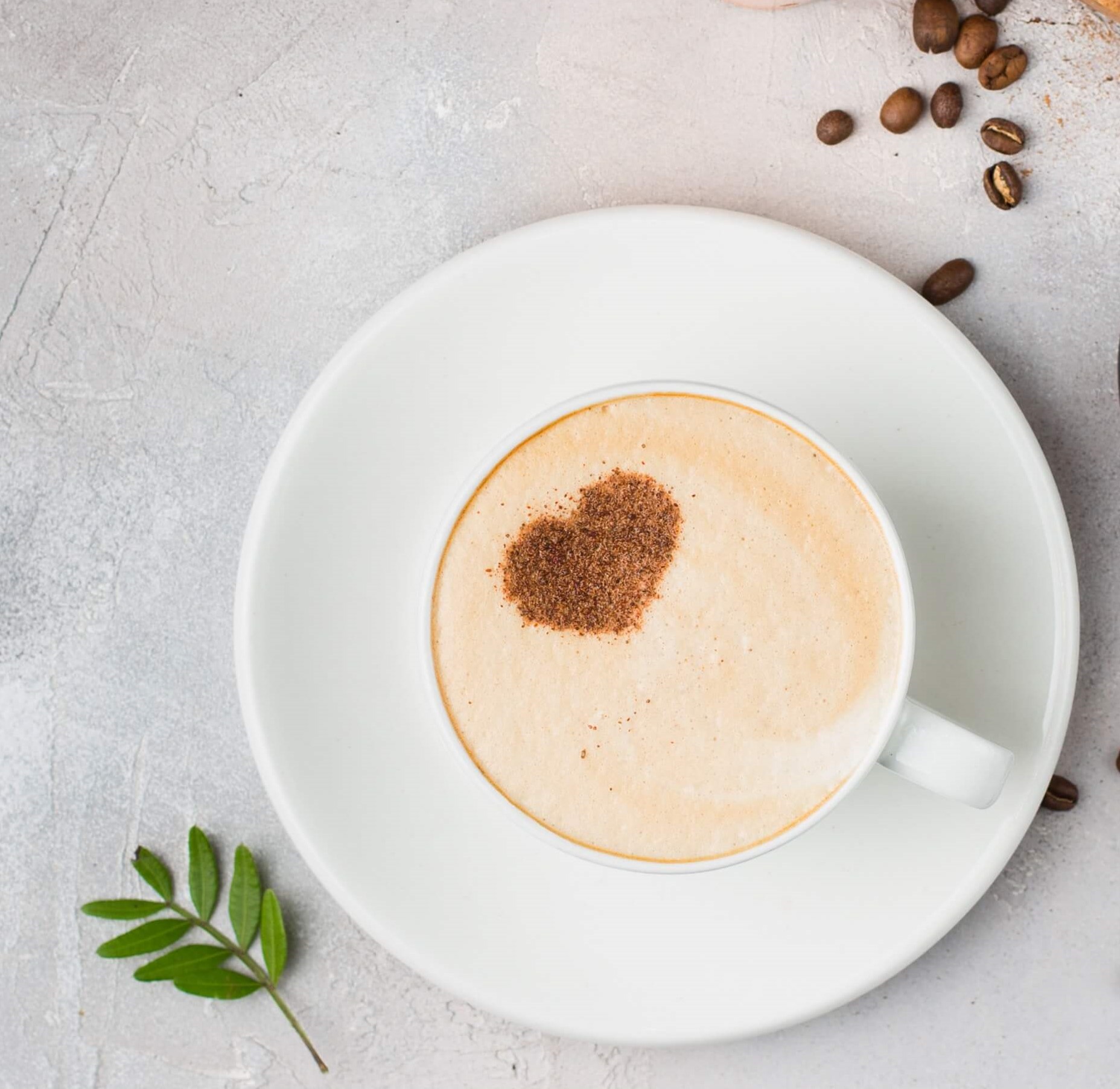 Cappuccino mit Herz