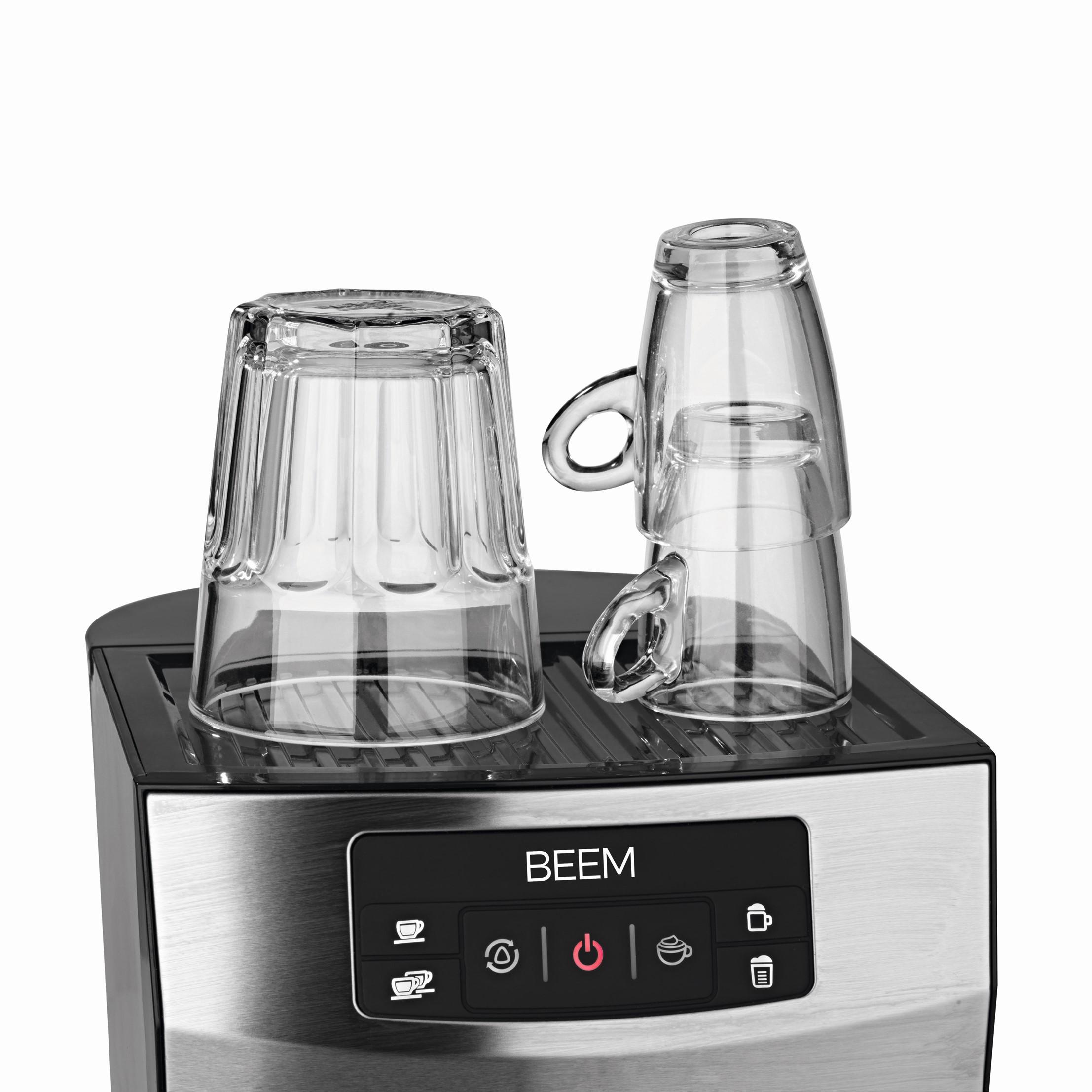 BEEM Siebträgermaschine Espresso Classico II, Schwarz/Edelstahl