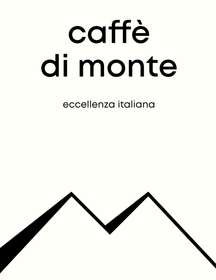 Caffè di Monte Logo mit Bergmotiv