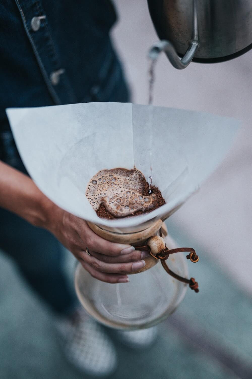 langsame Filterkaffee Zubereitung mit der Chemex