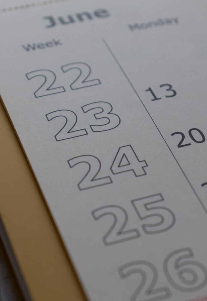 Kalender zum Eintragen