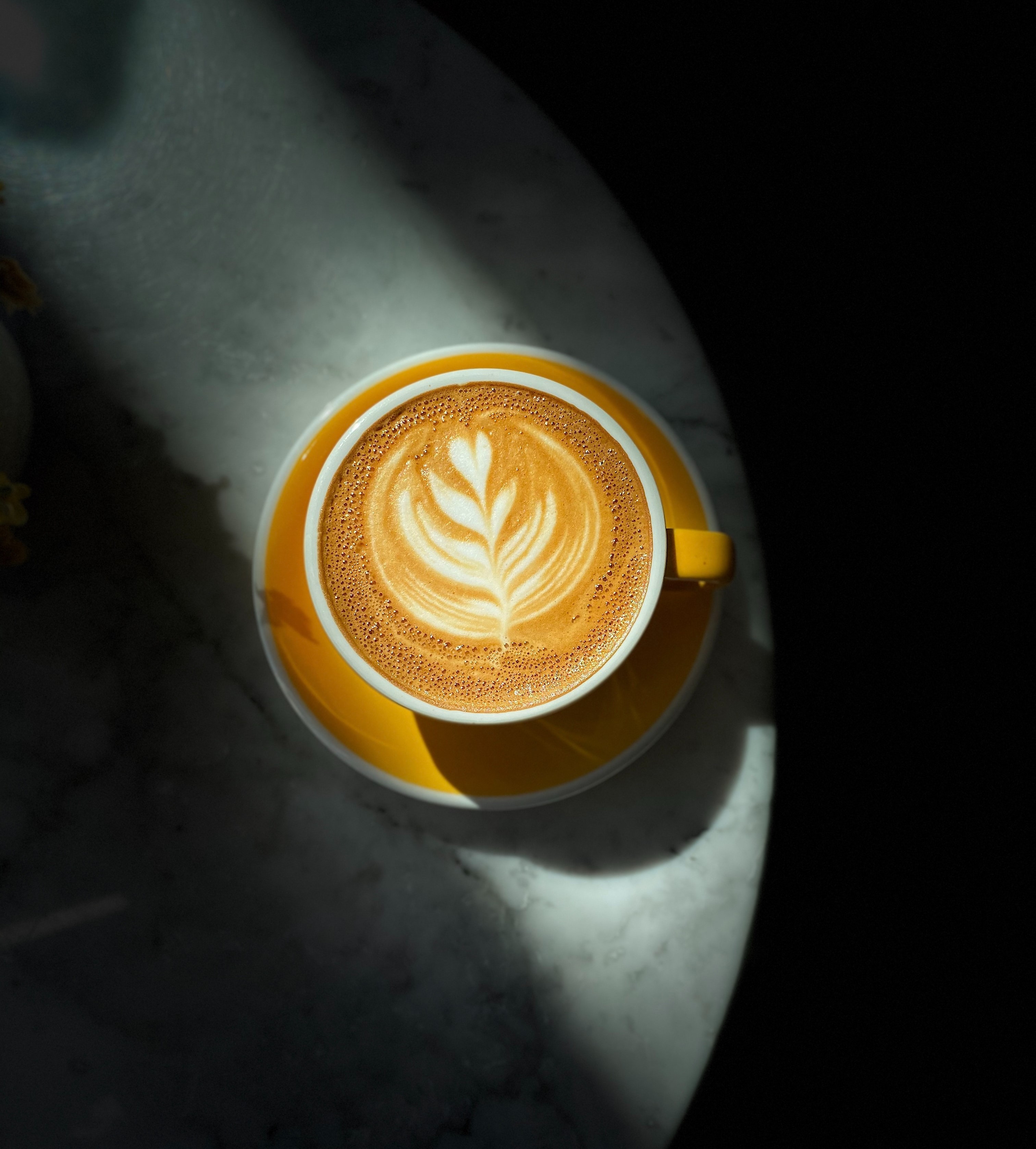 Cappuccino mit Latte Art