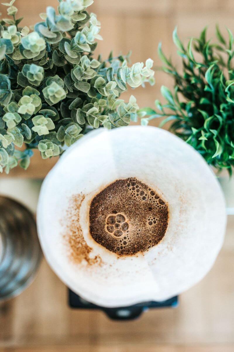 Aufguss Pour Over Aufguss von Filterkaffee