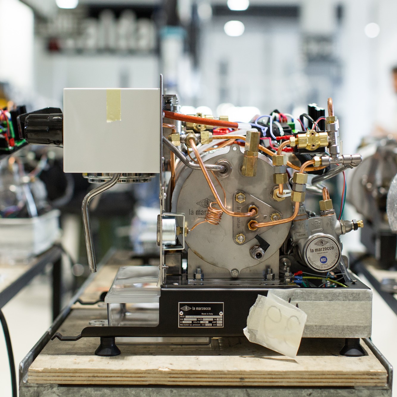 La Marzocco Linea Mini weiß Vorderseite