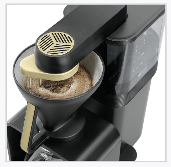 Melitta Epour in Gold Schwarz mit rotierendem Wasserauslauf