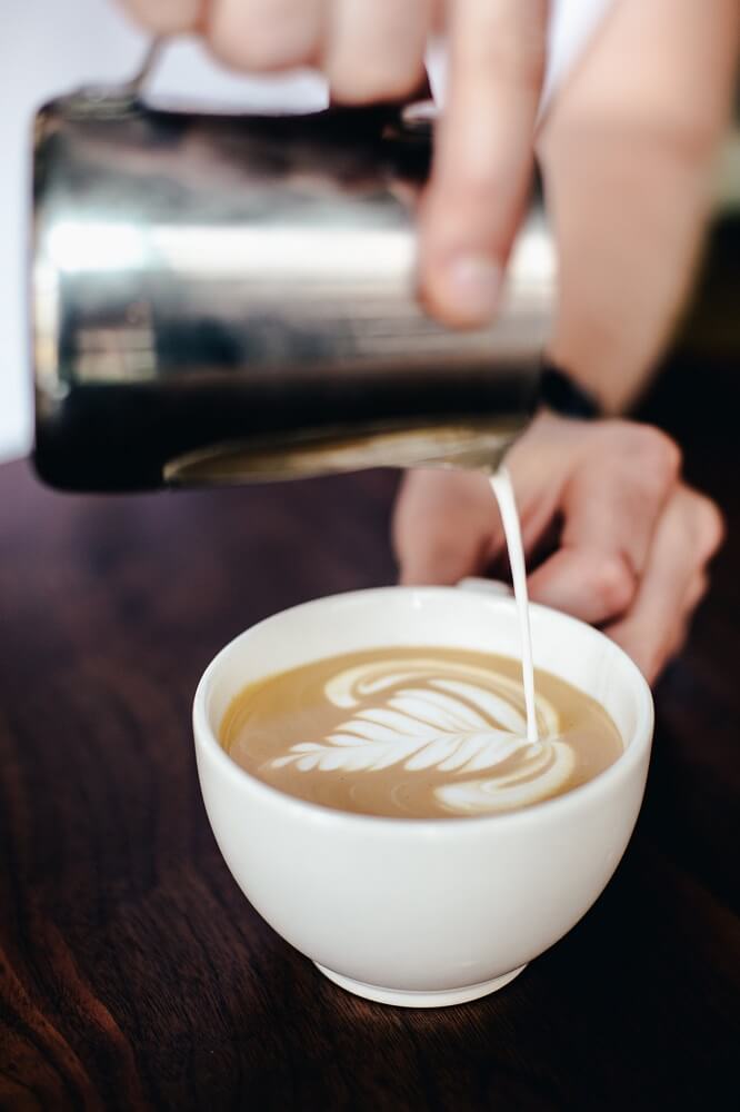 Cappuccino Milchschaum Latte Art