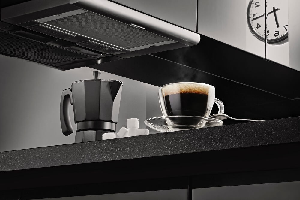 Kaffee mit Zucker