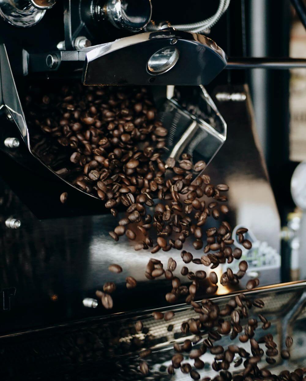 Kaffeeröstung von ganzen Bohnen