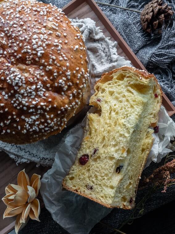 Panettone als Weihnachtssüßigkeiten Panettone als Weihnachtssüßigkeiten